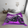 280g Flannel Blanket (Horizontal) - Motorcycle Pattern