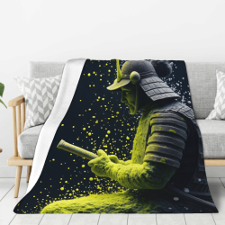 Couette Polaire 280g (Style Vertical) avec Motif Samouraï