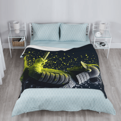 Couette Polaire 280g (Style Vertical) avec Motif Samouraï