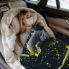 280g Flannel Fleece Blanket (Vertical Style) with Samurai Pattern