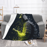 280g Coperta in Flanella Fleece (Orizzontale) - Motivo Samuraj