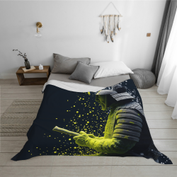 280g Flanelle Polaire (Horizontale) - Motif Samouraï