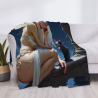 280g Flannel Blanket - Fairy and Cat Pattern, a Comfortable and Warm Choice