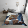 Couette en Flanelle 280g - Motif Fée et Chat, un Choix Confortable et Chaleureux