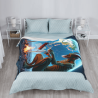 280g Flannel Fleece Blanket (Vertical Style) with Skewer - Eating Demon Pattern