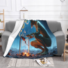 Manta de Flannel Explorador de Noche Estrellada - Okomall