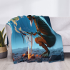 Couverture Flanelle Explorateur de Nuit Étoilée - Okomall