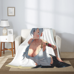 280g 플annel 플리스 블랭킷 (수직 스타일) 패턴付き, 편안하고 아름다움