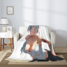 Coperta in Flanella Polare 280g (Stile Verticale) con Disegno, Comfort e Bella