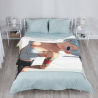 280g Flanell-Wolldecke (Längsstil) mit Muster, bequem und schön