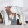 280g Flanell-Pullunderwolle (Horizontaler Stil) mit exquisitem Anime-Muster