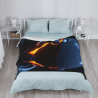 280g Vertical Flannel Blanket (with Sci-Fi Helmet Pattern)