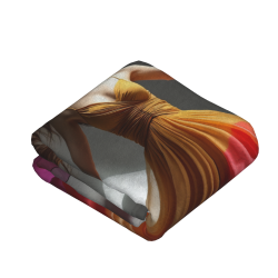 280g Couverture en Flanelleuzzy (Style Vertical) avec Imprimé Exquis Pleine Largeur d'un Côté