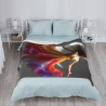 280g Flannel Fuzzy Blanket (Vertical Style) with Exquisite Full-width Single-side Printing