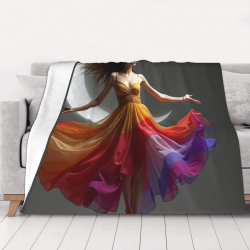 Couette Flanelle Arc-en-Ciel Rêveur - Okomall