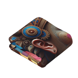 Couverture en flanelle de 280g : Motif indien, un choix confortable et chaud