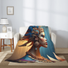 Couverture en flanelle de 280g : Motif indien, un choix confortable et chaud