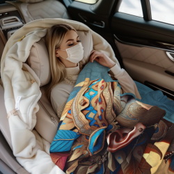 Coperta in flanella da 280g: Motivo indiano, una scelta comfortevole e calda