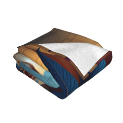 Coperta in Flanella Fleece 280g (Stile Orizzontale) - Coperta con Motivo Etnico