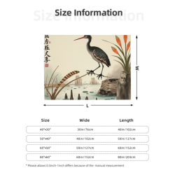 280g Flannel Fleece Blanket (Horizontal) - Exquisite Natural Pattern