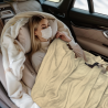 Decke aus Fleece 280 g (vertikaler Stil) mit Vogel auf Ast Muster