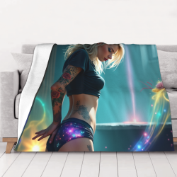 Manta de franela polar de 280g (estilo horizontal) con diseño hermoso
