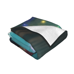 280g Flanellfleece-Decke (horizontaler Stil) mit schönem Muster