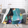 Couverture en flanelle polaire de 280g (style horizontal) avec un beau motif
