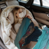 Coperta in flanella polare da 280g (stile orizzontale) con bellissimo disegno