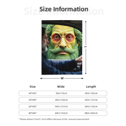 280g Flanelldecke (vertikaler Stil) - Exquisiter Muster, bequem und warm