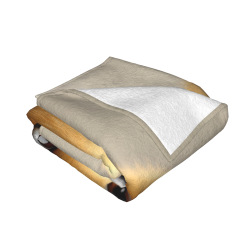 280 - Gramm - Flanelldecke (horizontal) mit süßem Hundemuster