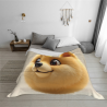 Drap de flanelle de 280 g (Horizontal) avec motif de chien mignon