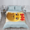 Coperta in Flanella con Cartoni Animati Adorabile - Accogliente e Calda