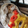 Coperta in Flanella con Cartoni Animati Adorabile - Accogliente e Calda