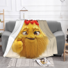 Coperta in flanella da 280 g (orizzontale) - Motivo di cartone animato carino