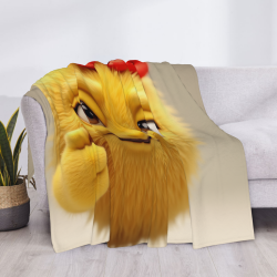 Drap en flanelle de 280 g (horizontal) - Motif de dessin animé mignon
