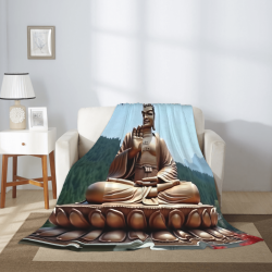Serene Forest Flannel Blanket - Okomall