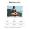 280 - Gramm Flanelldecke (horizontales Design) mit Buddhavorlage