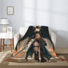 Drap en flanelle polar de 280 g (style vertical) avec motif