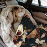 Drap en flanelle polar de 280 g (style vertical) avec motif