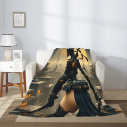 280-g-Flanell-Wollmausekissen (vertikaler Stil) mit Sci-Fi-Muster, komfortabel und warm