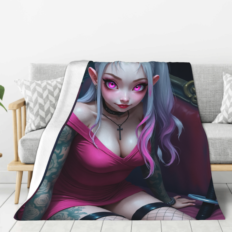 Coperta di flanella morbida da 280 g (stile verticale) con motivo