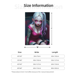 280g法兰绒毛毯（竖款）带精美图案