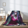 280 - Gramm Flanell - Fuzzy - Decke (vertikaler Stil) mit Muster