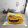 Creative Smiling Flannel Blanket - Okomall