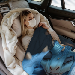280-g-Flannel-Fleece-Decke mit Nachtfury-Muster - Eine komfortable Wahl