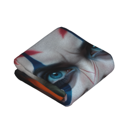 Manta de franela de payaso espeluznante - Okomall