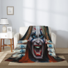 Manta de franela de payaso espeluznante - Okomall
