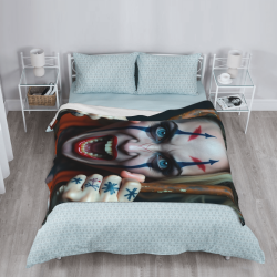 Manta de franela de payaso espeluznante - Okomall