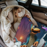 280 جرام قماش فلannel فuzzi-blanket (أفقية) - نمط كارتون لطيف